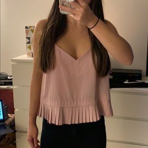 French Connection Pleated Tank Top